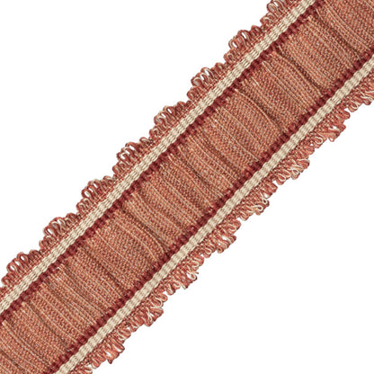 Tiverton Pleated Border Trim by Samuel & Sons in Vermillion
