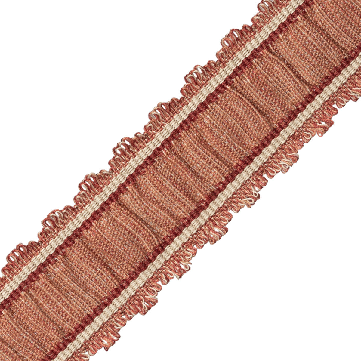 Tiverton Pleated Border Trim by Samuel & Sons in Vermillion