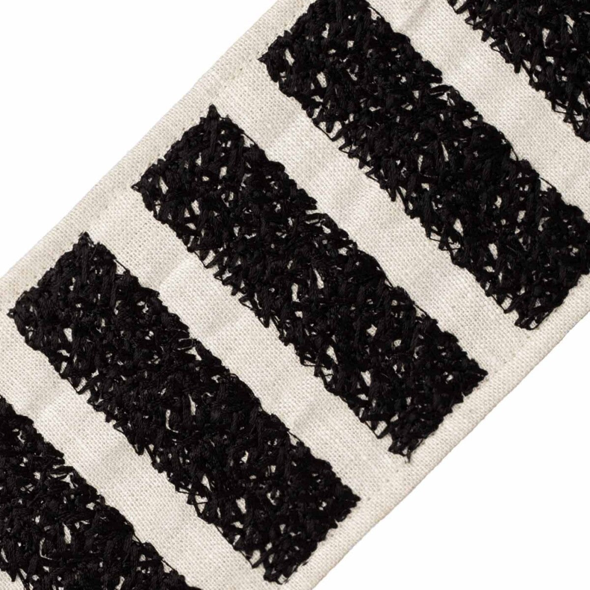 Equinox Embroidered Border Trim by Samuel & Sons in Obsidian