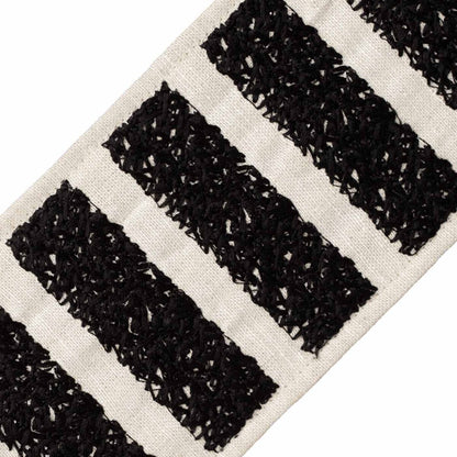 Equinox Embroidered Border Trim by Samuel & Sons in Obsidian