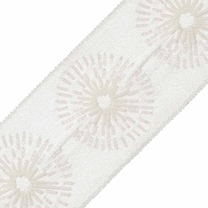 Halo Beaded Border Trim by Samuel & Sons in Crystal