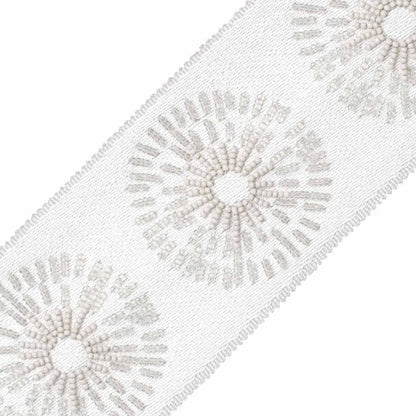 Halo Beaded Border Trim by Samuel & Sons in Titanium
