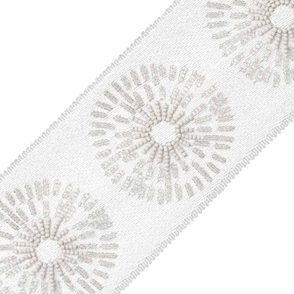 Halo Beaded Border Trim by Samuel & Sons in Titanium