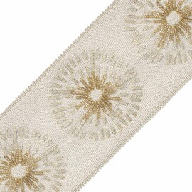 Halo Beaded Border Trim by Samuel & Sons in Topaz