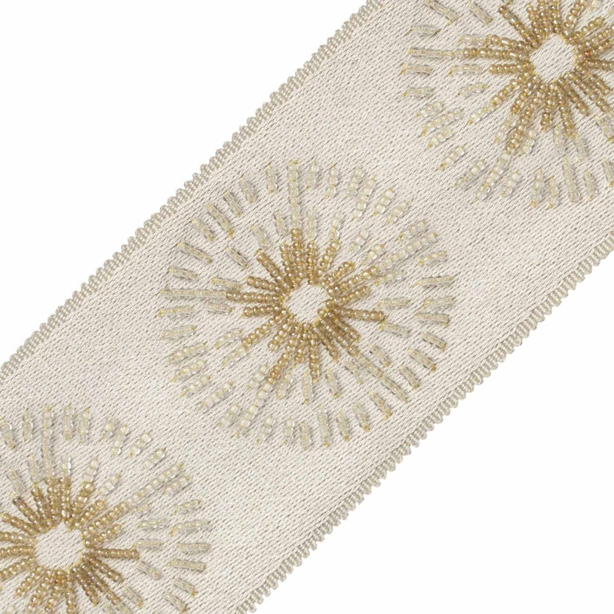 Halo Beaded Border Trim by Samuel & Sons in Topaz