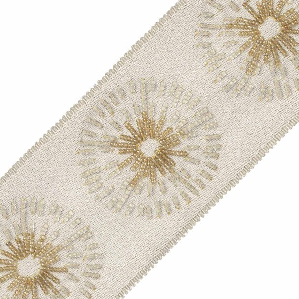 Halo Beaded Border Trim by Samuel & Sons in Topaz