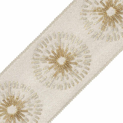 Halo Beaded Border Trim by Samuel & Sons in Topaz