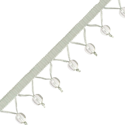 Meteor Glass Bead Fringe Trim by Samuel & Sons in Aquamarine