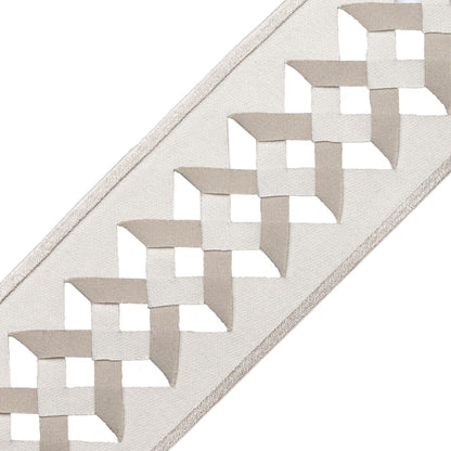 Vela Laser Cut Border Trim by Samuel & Sons in Crystal