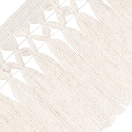 Bali Cotton Skirt Fringe Trim by Samuel & Sons in Cream