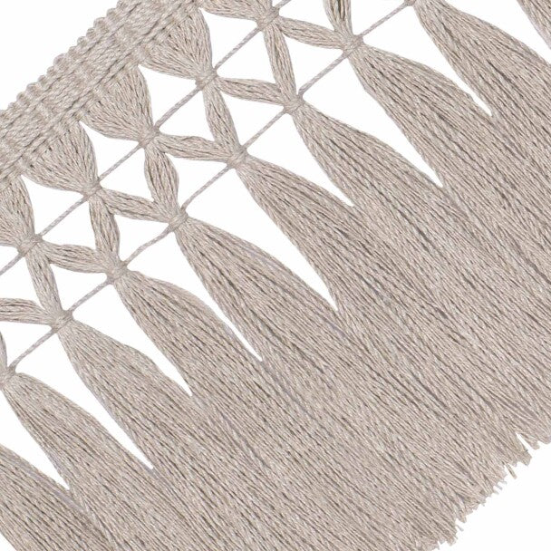 Bali Linen Skirt Fringe Trim by Samuel & Sons in Flax