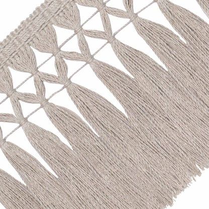 Bali Linen Skirt Fringe Trim by Samuel & Sons in Flax