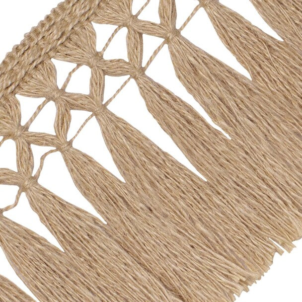 Bali Jute Skirt Fringe Trim by Samuel & Sons in Burlap