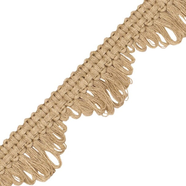 Bali Jute Fan Edge Trim by Samuel & Sons in Burlap
