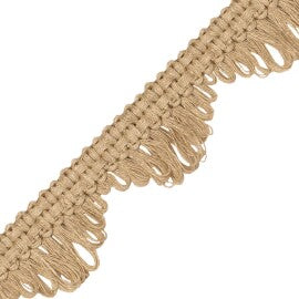 Bali Jute Fan Edge Trim by Samuel & Sons in Burlap
