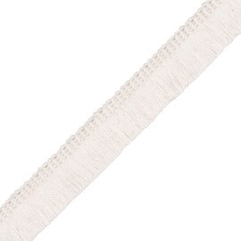 1" Bali Cotton Brush Fringe Trim by Samuel & Sons in Cream