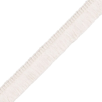 1" Bali Cotton Brush Fringe Trim by Samuel & Sons in Cream