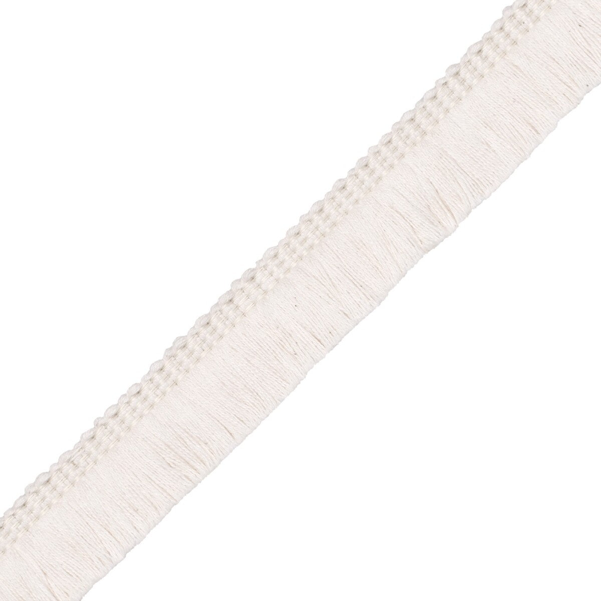1" Bali Cotton Brush Fringe Trim by Samuel & Sons in Cream