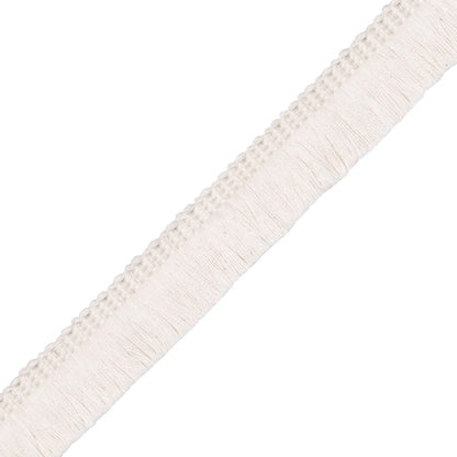 1" Bali Cotton Brush Fringe Trim by Samuel & Sons in Cream