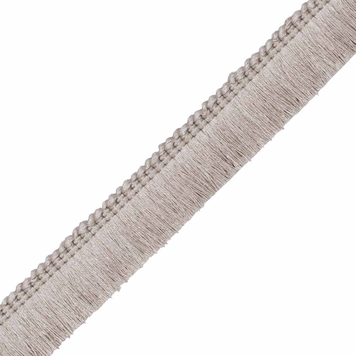 1" Bali Linen Brush Fringe Trim by Samuel & Sons in Flax