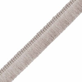 1" Bali Linen Brush Fringe Trim by Samuel & Sons in Flax