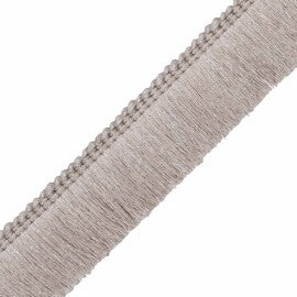 1.5" Bali Linen Brush Fringe Trim by Samuel & Sons in Flax