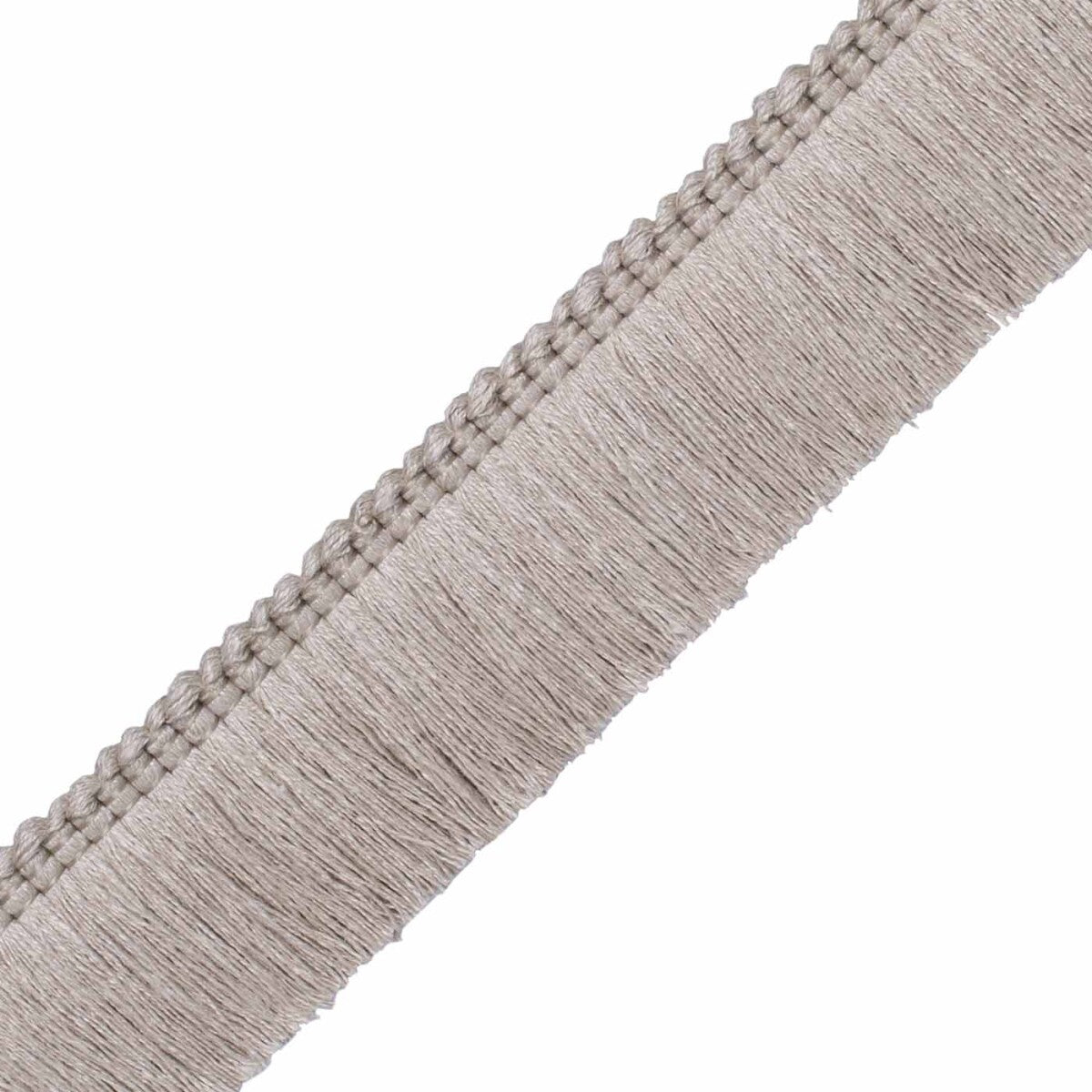 1.5" Bali Linen Brush Fringe Trim by Samuel & Sons in Flax