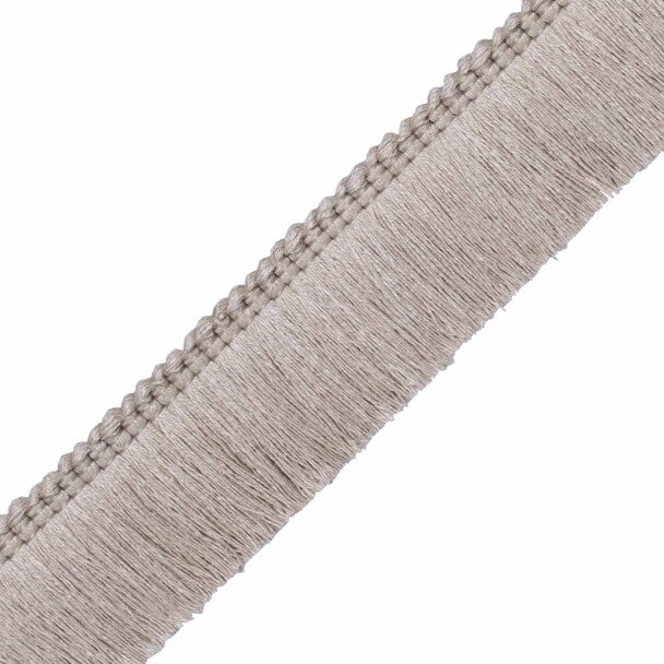 1.5" Bali Linen Brush Fringe Trim by Samuel & Sons in Flax
