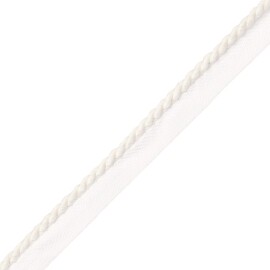 1/4" Bali Cotton Cord With Tape Trim by Samuel & Sons in Cream