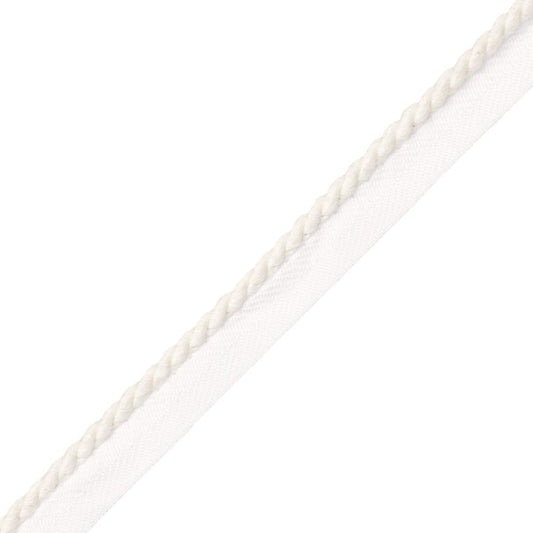 1/4" Bali Cotton Cord With Tape Trim by Samuel & Sons in Cream