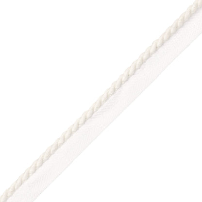 1/4" Bali Cotton Cord With Tape Trim by Samuel & Sons in Cream