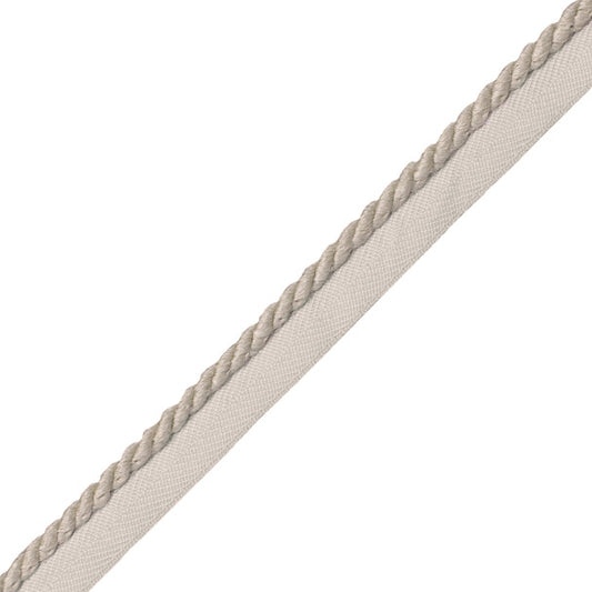 1/4" Bali Linen Cord With Tape Trim by Samuel & Sons in Flax