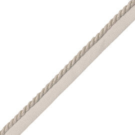 1/4" Bali Linen Cord With Tape Trim by Samuel & Sons in Flax