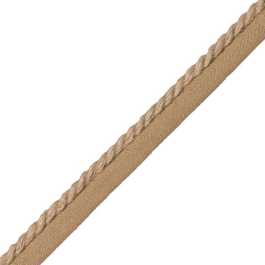 1/4" Bali Jute Cord With Tape Trim by Samuel & Sons in Burlap