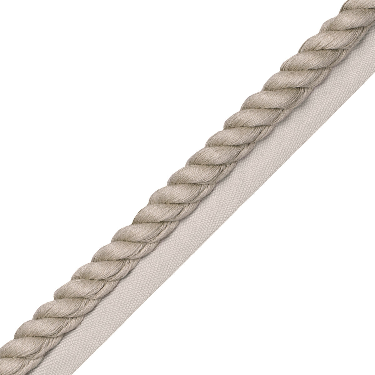 1/2" Bali Linen Cord With Tape Trim by Samuel & Sons in Flax