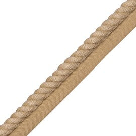 1/2" Bali Jute Cord With Tape Trim by Samuel & Sons in Burlap