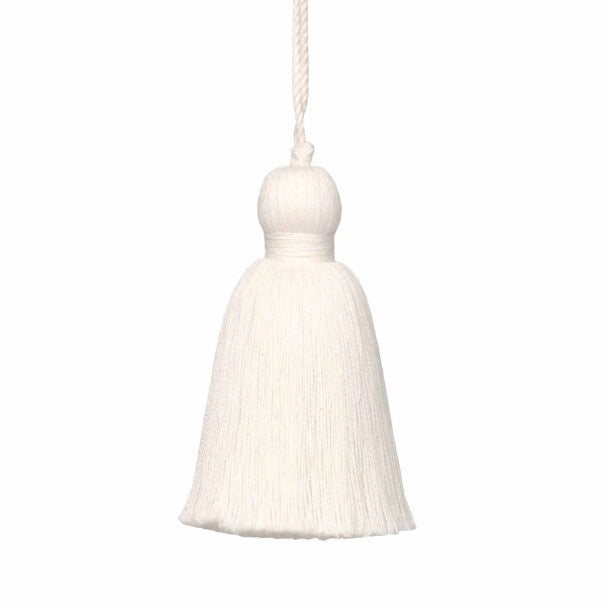 Bali Cotton Key Tassel Trim by Samuel & Sons in Cream