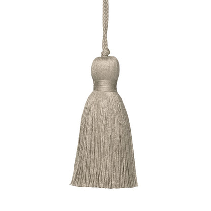Bali Linen Key Tassel by Samuel & Sons in Flax