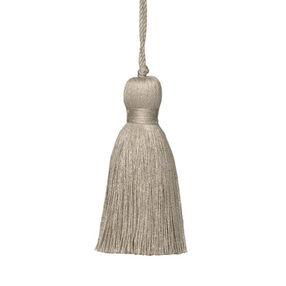 Bali Linen Key Tassel by Samuel & Sons in Flax