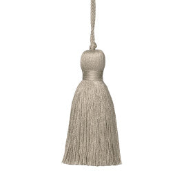 Bali Linen Key Tassel by Samuel & Sons in Flax