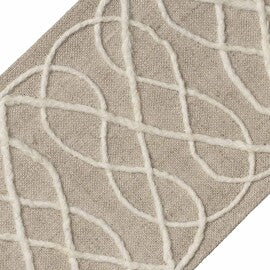 Alaya Jute Border Trim by Samuel & Sons in Flax