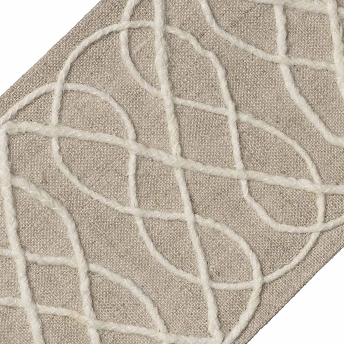 Alaya Jute Border Trim by Samuel & Sons in Flax