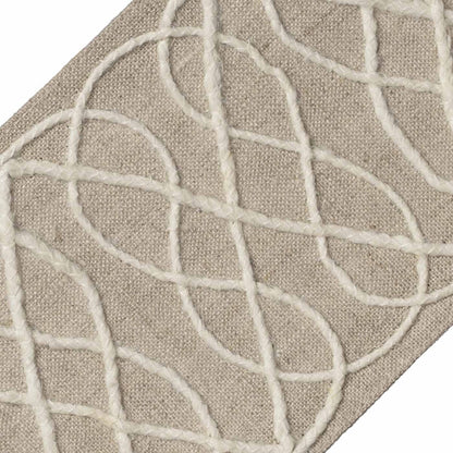 Alaya Jute Border Trim by Samuel & Sons in Flax