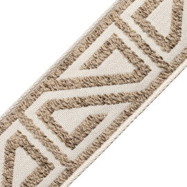 Ayana Bouclé Border Trim by Samuel & Sons in Flax
