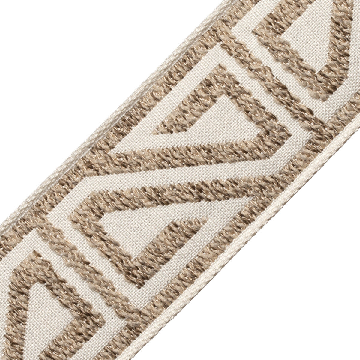 Ayana Bouclé Border Trim by Samuel & Sons in Flax