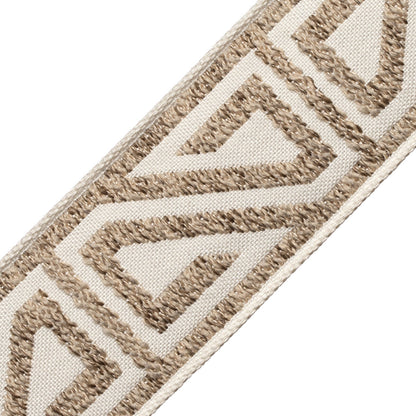 Ayana Bouclé Border Trim by Samuel & Sons in Flax