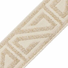 Ayana Bouclé Border Trim by Samuel & Sons in Cream