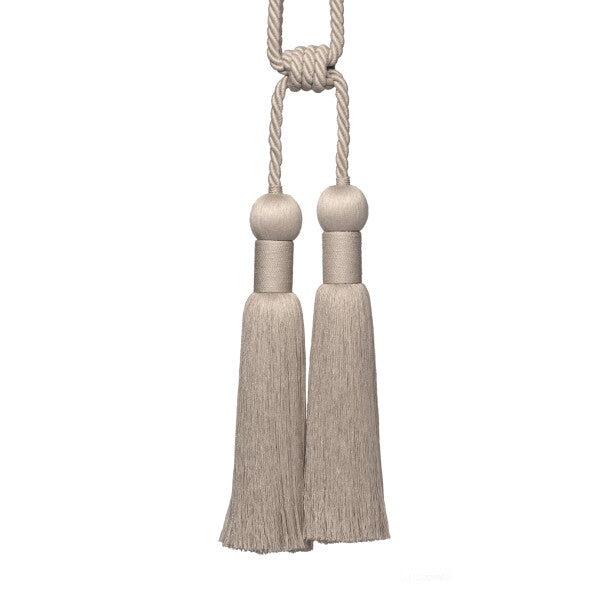Bali Linen Double Tassel Tieback by Samuel & Sons in Linen