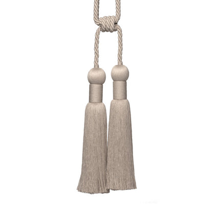 Bali Linen Double Tassel Tieback by Samuel & Sons in Linen
