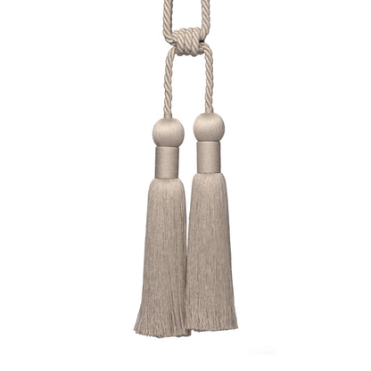 Bali Linen Double Tassel Tieback by Samuel & Sons in Linen